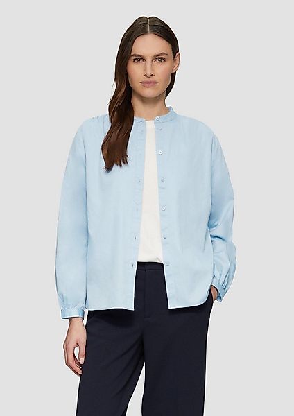 s.Oliver Langarmbluse Bluse Satinbluse mit Raffungen günstig online kaufen