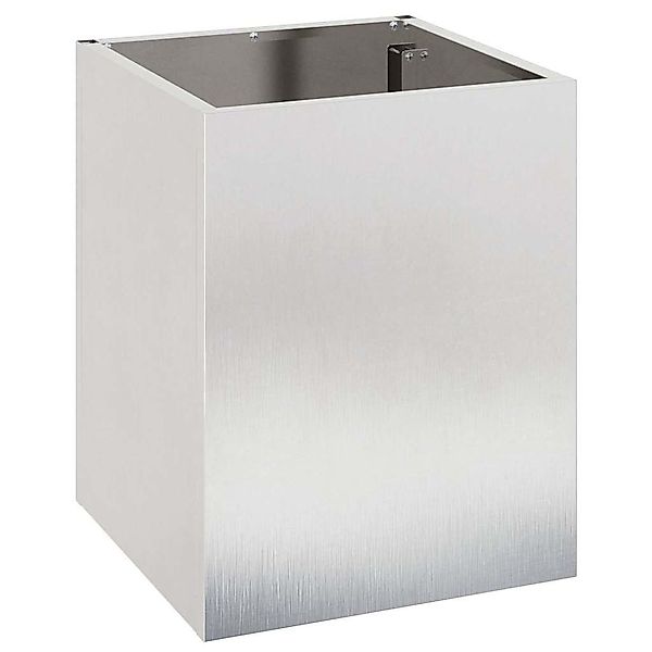 vidaXL Blumentopf Gartenblumentopf Silber Edelstahl (1 günstig online kaufen