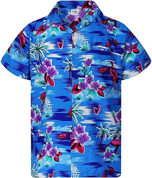 King Kameha Hawaiihemd Flamingos Funky Hawaii-Hemd Herren Kurzarm Front-Tas günstig online kaufen
