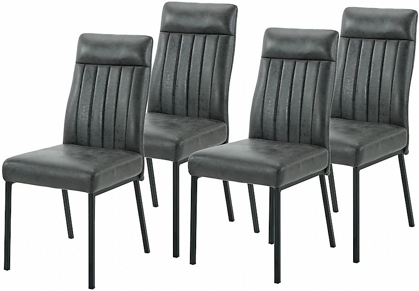 HELA 4-Fußstuhl "CATANIA" (Set) 4 Stk.4-Fuß, Federkorb, Vierkantrohrgestell günstig online kaufen