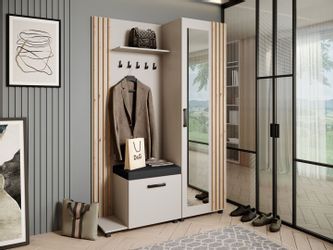 Beautysofa Garderobenschrank Garderoben-Set mit Aufhängern und günstig online kaufen