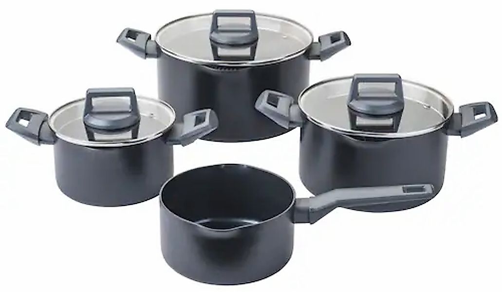 FACKELMANN Topf-Set »Statement«, Aluminium, (Set, 7 tlg.), Deckel mit Abgie günstig online kaufen