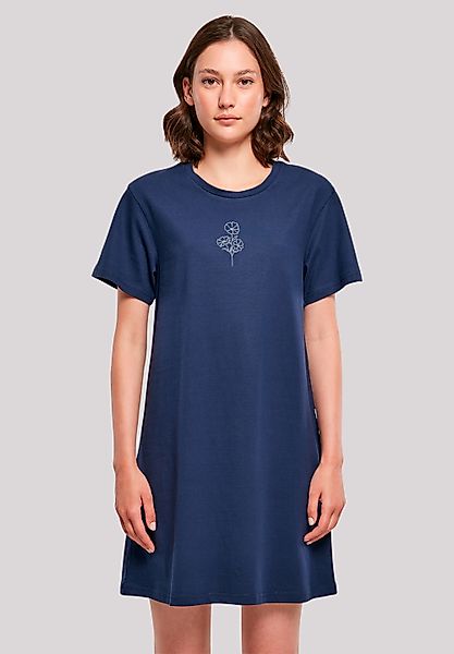 F4NT4STIC Shirtkleid "Line Art Flower Bestickt", Premium Qualität günstig online kaufen