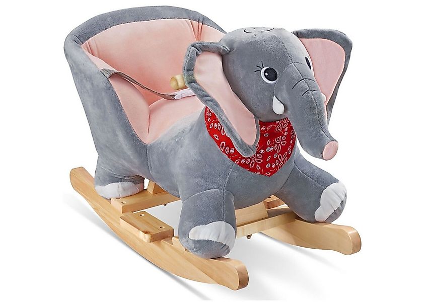 tectake Schaukelpferd Schaukeltier Elefant, hochwertiges Design, mit Sounde günstig online kaufen