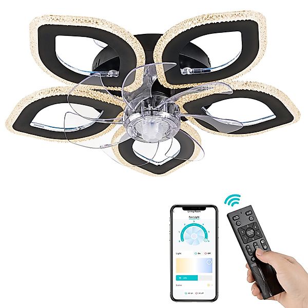 FIMEI Deckenventilator mit Licht, stufenlose Dimmung, günstig online kaufen