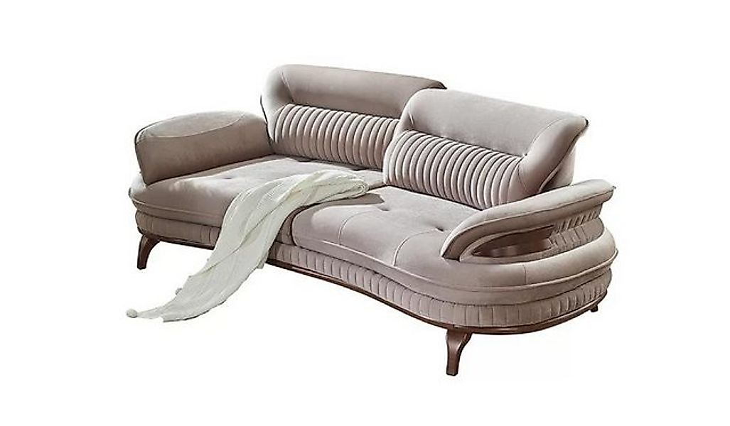 JVmoebel Sofa Wohnzimmer Sofa Dreisitzer Grau Design Modern Polstermöbel So günstig online kaufen