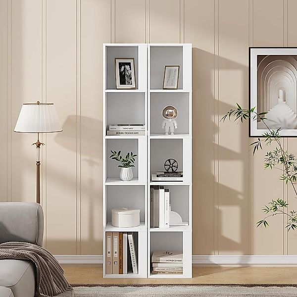 EUGAD Eckregal, 1-tlg., offenes Bücherregal schmal, günstig online kaufen