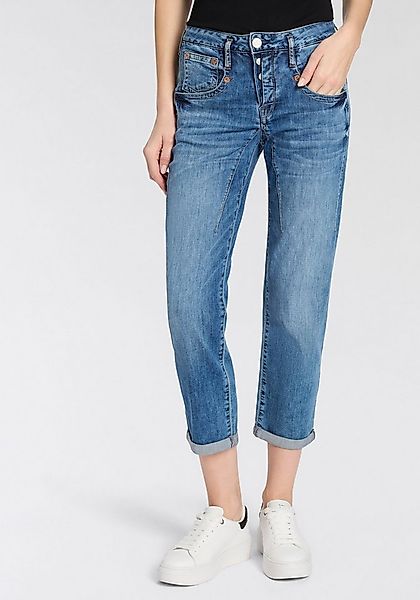 Herrlicher Boyfriend-Jeans Shyra Tap Denim Light im Straight Fit, mit Knopf günstig online kaufen
