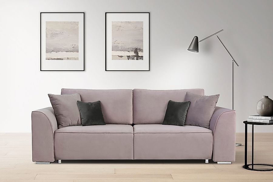 OTTO home 3-Sitzer "BEATRICE, B: 250 cm - wahlweise mit Bettfunktion" u. Be günstig online kaufen