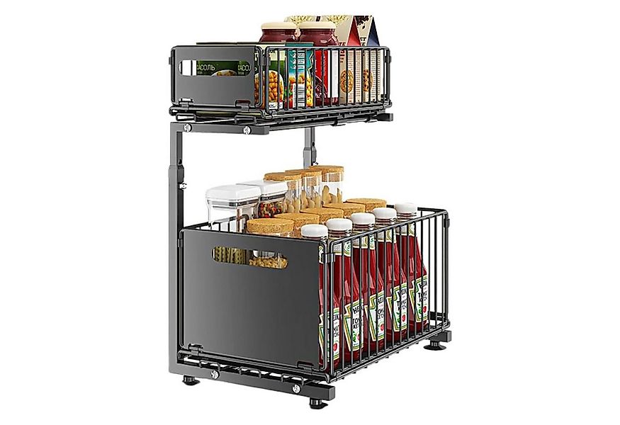 STILVORA Küchenorganizer-Set Bewegliches Eckregal Küche Standregal Gewürzre günstig online kaufen