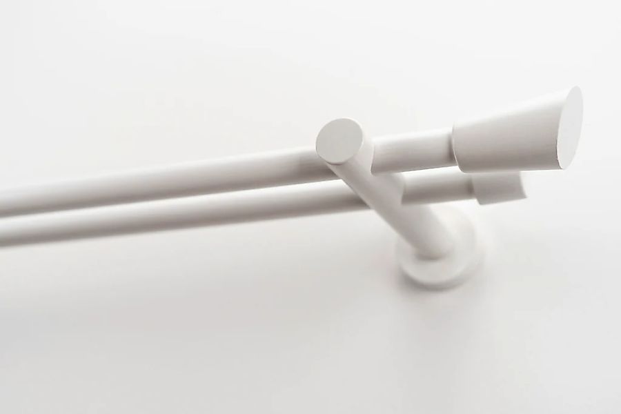 GARESA Gardinenstange "MOLIS" Ø 20 mm 2 läufig-läufig Wunschmaßlänge Vorhan günstig online kaufen