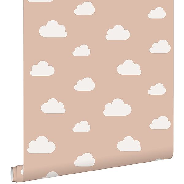ESTAhome Tapete Kleine Wolken Terrakottarosa 53 Cm X 1005 Cm 139486 günstig online kaufen
