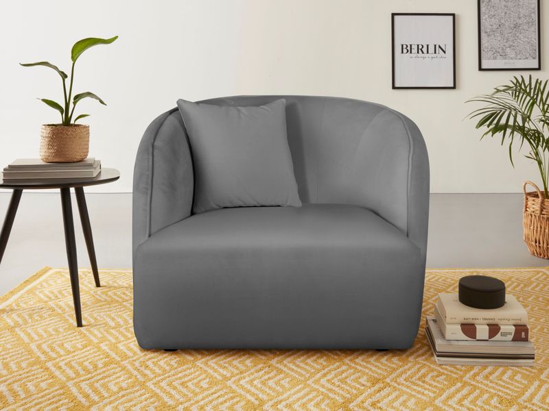 andas Sessel "Knautschzone" auch mit Bouclé-Bezug günstig online kaufen