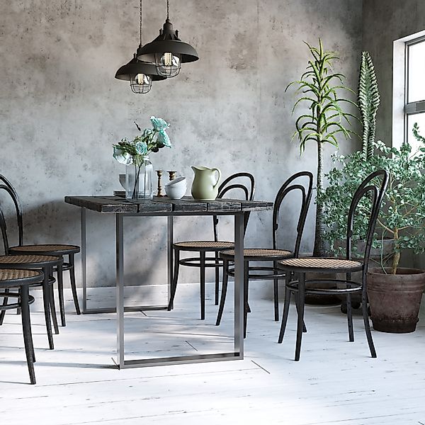 HOMCOM Tischbein 2er-Set Tischkufen, Möbelfüße aus Vierkantprofilen, Tischg günstig online kaufen