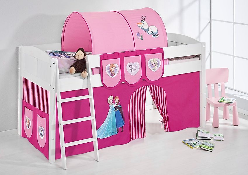 Lilokids Prinzessinbett Hochbett IDA Landhaus DISNEY FROZEN Eiskönigin Anna günstig online kaufen