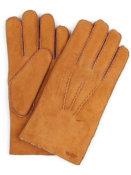 Hestra Handschuh Bernard Cork Suede Cognac - Größe 8 günstig online kaufen