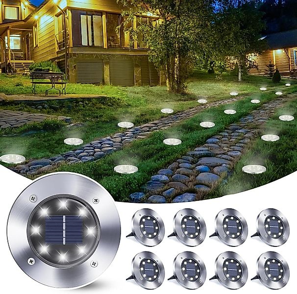 BlingBin LED Gartenstrahler Solar Bodenleuchte für günstig online kaufen