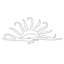 Jumpeak Wanddekoobjekt Sonne Metall Kunst Wanddekor, günstig online kaufen
