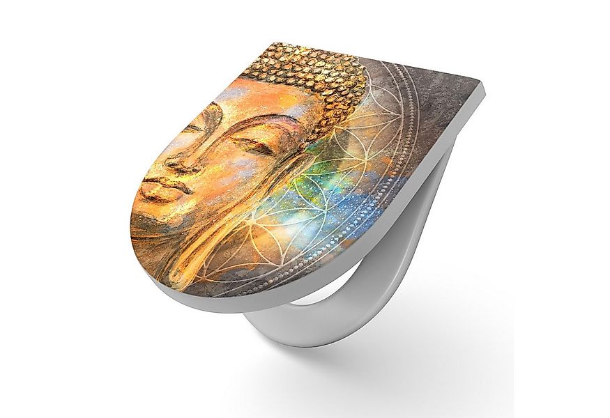 DEQORI WC-Sitz 'Meditierender Buddha', WC Toilettensitz bedruckt Klobrille günstig online kaufen