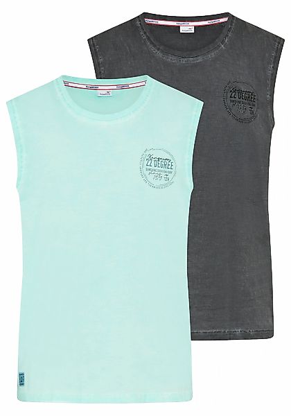 KangaROOS Tanktop schmal geschnitten, tiefer Rundhalsausschnitt, ärmellos günstig online kaufen