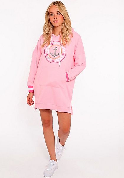 Zwillingsherz Sweatkleid "Zuhause am Strand" mit Kapuze, Känguruhtasche, Pa günstig online kaufen