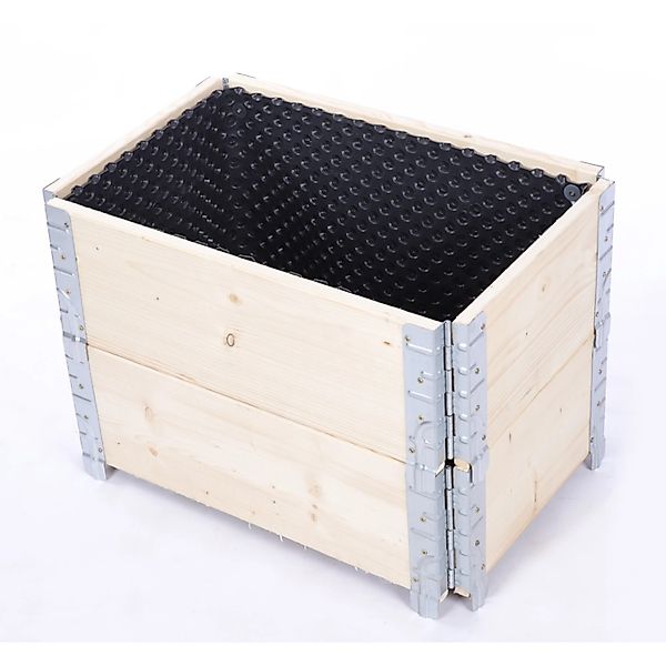 PROREGAL Hochbeetkisten GuardBox 40x60x40cm  inkl. Luftfolie Natur günstig online kaufen