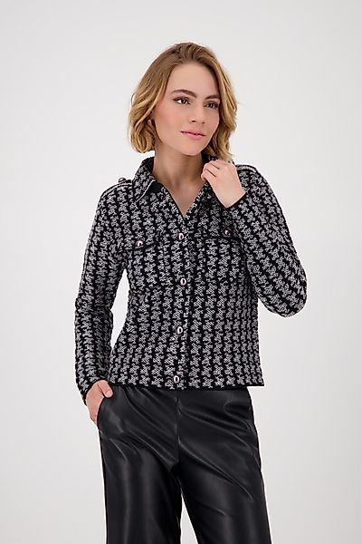 Monari Strickjacke Jacke Strickjacke Hahnent. Mit günstig online kaufen