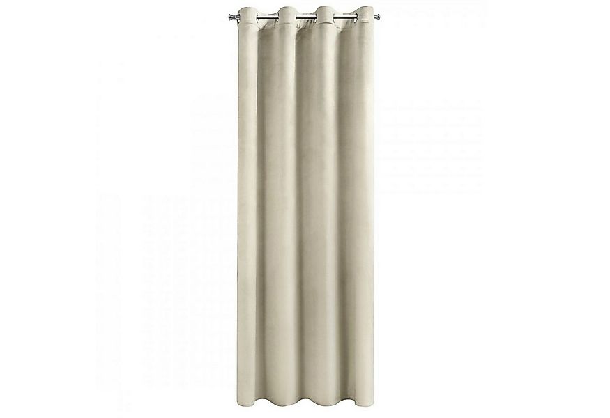 Design91 Vorhang Samtvorhänge 140x250 cm (1 St), Ösen, blickdicht, Samt, Wo günstig online kaufen