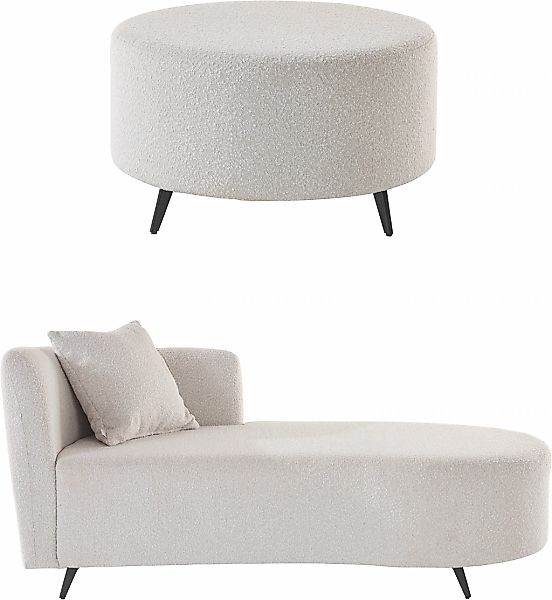 Home affaire Recamiere "Hulby" wahlweise mit und ohne Hocker und Armlehne l günstig online kaufen