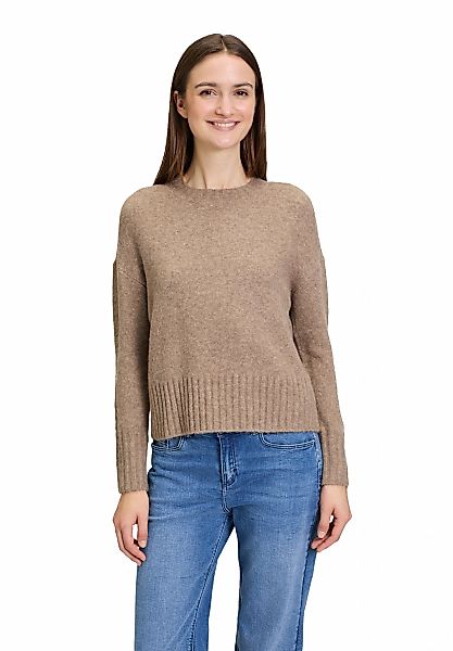 Cartoon Strickpullover "Damen mit Rundhalsausschnitt", 1 Stk. Struktur günstig online kaufen