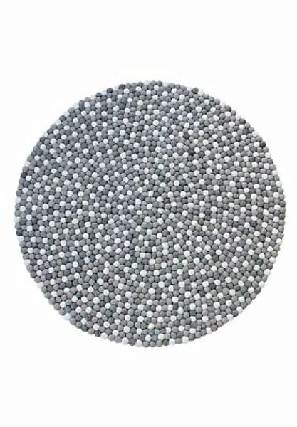 WOOLDOT Ball Rug Mixed Teppiche grau/weiß Gr. 90 günstig online kaufen
