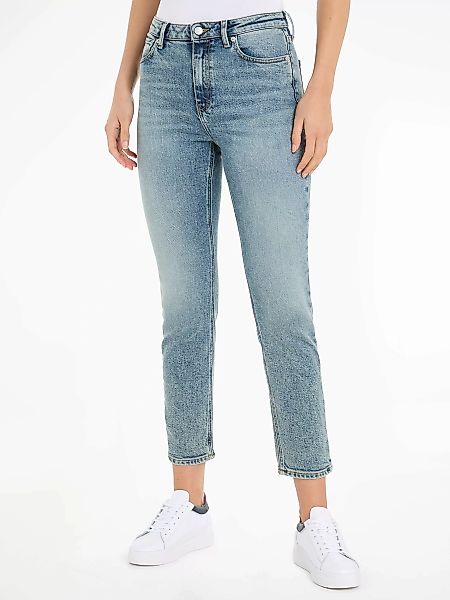 Tommy Hilfiger Slim-fit-Jeans mit Logotpatch günstig online kaufen