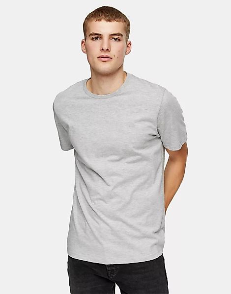 Topman – T-Shirts in Grau im 2er-Pack-Mehrfarbig günstig online kaufen