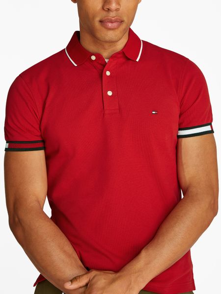 Tommy Hilfiger Poloshirt FLAG CUFF SLIM günstig online kaufen