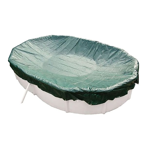 Trend Pool Abdeckplane Oval 540x350cm Grün mit Übermaß Sommer Winter Pool S günstig online kaufen