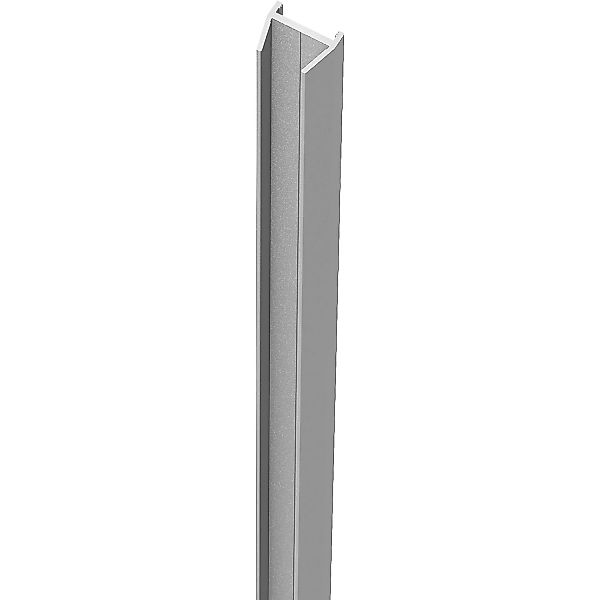 ZacAlu Wandanschlussleiste für Zaunfüllung Silbergrau 190 cm günstig online kaufen