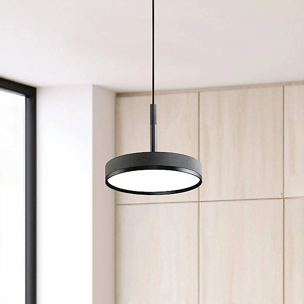 LED-Pendellampe Don, grau, Ø 20 cm, Metall günstig online kaufen