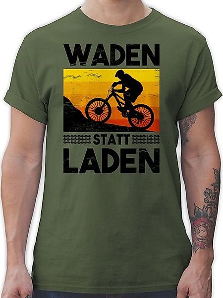 Shirtracer T-Shirt Waden statt Laden Vintage Fahrrad Bekleidung Radsport günstig online kaufen