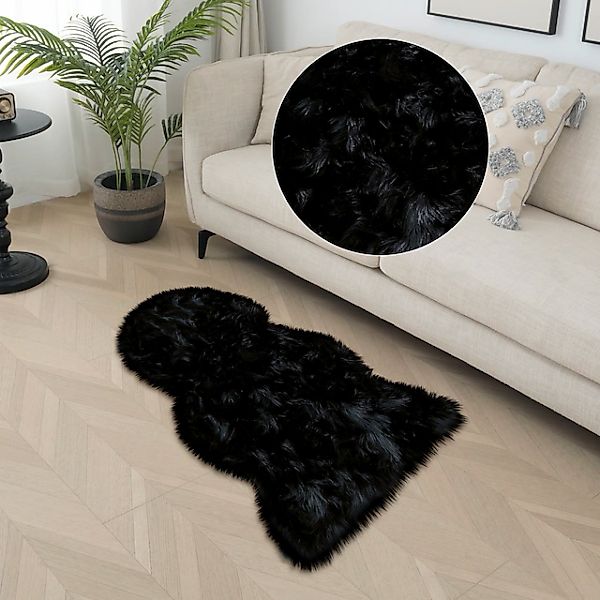 my home Hochflor-Teppich »Kalua, verschiedene Formen« rechteckig 60 mm Höhe günstig online kaufen