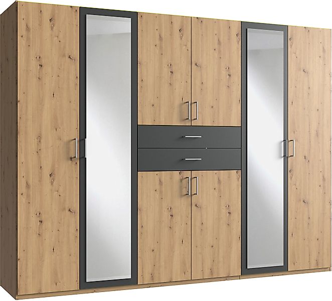 Wimex Kleiderschrank "Diver Drehtürenschrank mit Spiegel, 180, 225 o. 270cm günstig online kaufen