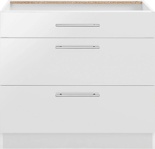 wiho Küchen Unterschrank Cali 90 cm breit, mit 2 großen Auszügen ohne Arbei günstig online kaufen