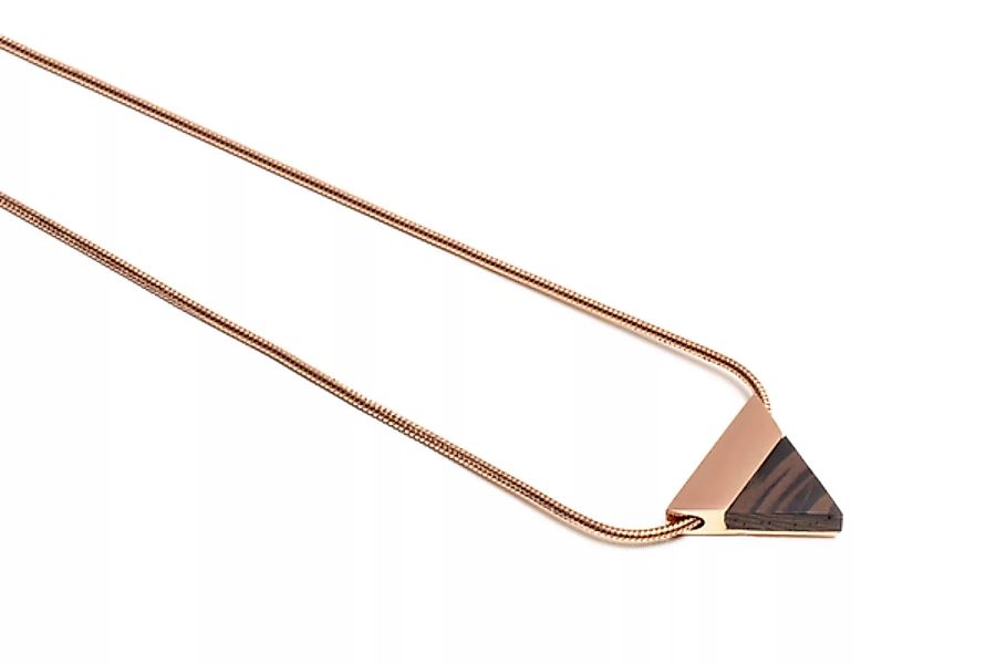 Kette Mit Dreieckigem Anhänger - Rose Necklace Triangle günstig online kaufen