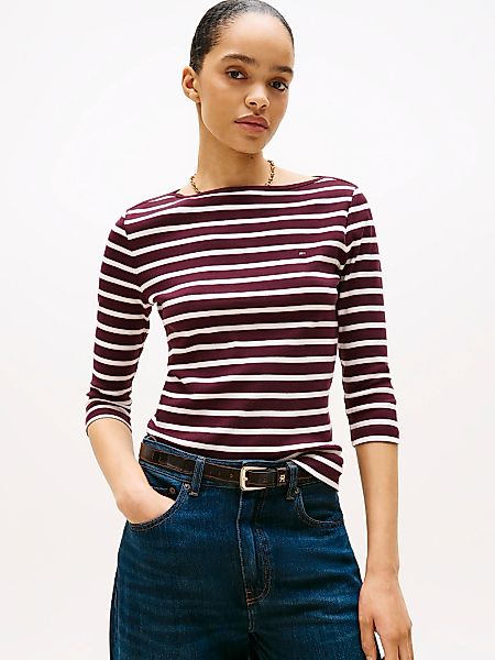 Tommy Hilfiger 3/4-Arm-Shirt "NEW CODY SLIM BOAT-NK" Baumwolle, U-Boot-Auss günstig online kaufen