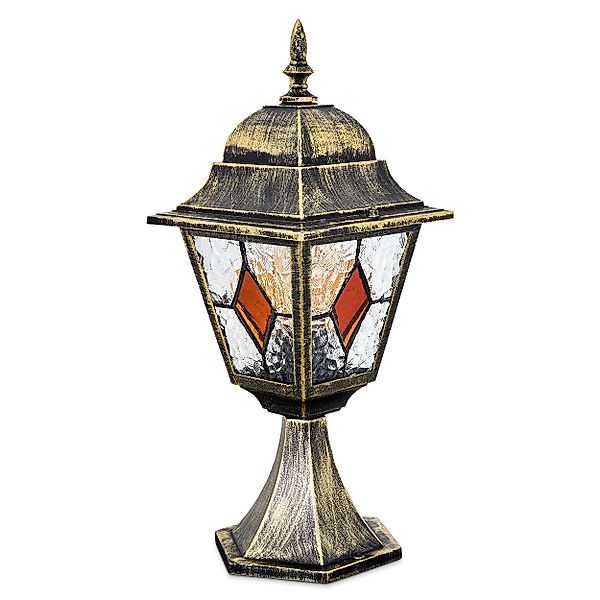 hofstein Pollerleuchte Außenwegeleuchte aus Metall/Glas in günstig online kaufen