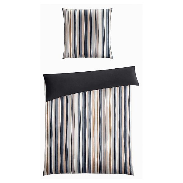 casa NOVA Bettwäsche IRINA, Grau, Schwarz, günstig online kaufen