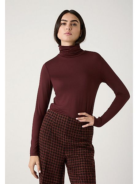 MORE&MORE Longsleeve softes Basic-Rollkragenshirt günstig online kaufen