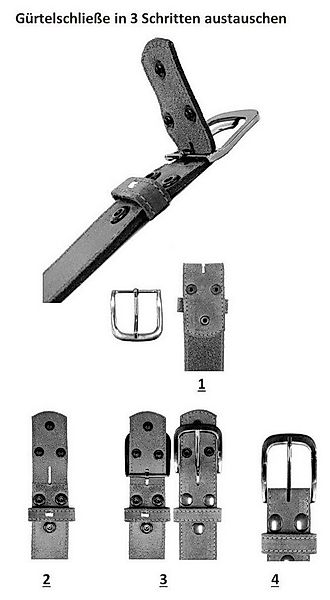 Rettungsring Gürtel Gürtelschnalle Wechselschnalle »Halb Filigran Silber« günstig online kaufen