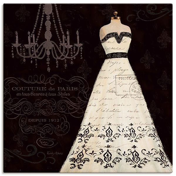 Artland Leinwandbild "Französisches Modelabel II" Mode 1 Stk. tlg. auf Keil günstig online kaufen