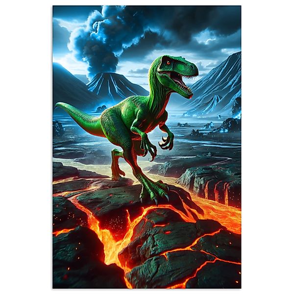 MuchoWow Poster Dino - Lava - günstig online kaufen