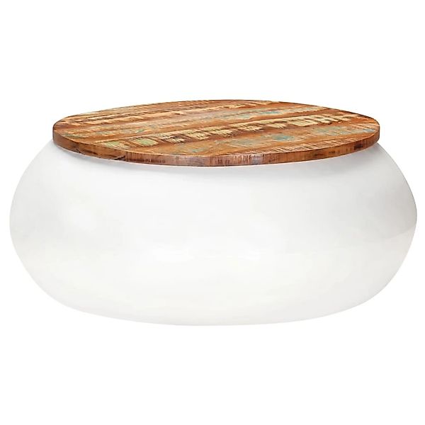 vidaXL Couchtisch Weiß 68x68x30 cm Recyceltes Massivholz 323534 günstig online kaufen